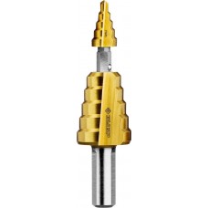 ЗУБР 4-22 мм, 11 ступеней, покрытие NiT, сверло ступенчатое составное 29673-4-22 Профессионал ЗУБР 4-22 мм, 11 ступеней, покрытие NiT, сверло ступенчатое составное 29673-4-22 Профессионал