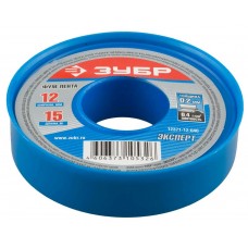 ЗУБР толщина 0,2 мм, плотность 0,40 г/см3, ширина 12 мм, фум лента 12371-12-040 ЗУБР толщина 0,2 мм, плотность 0,40 г/см3, ширина 12 мм, фум лента 12371-12-040