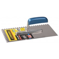 STAYER 130x280 мм, 6х6 мм, нержавеющая, деревянная рукоятка, гладилка штукатурная 0802-06 STAYER 130x280 мм, 6х6 мм, нержавеющая, деревянная рукоятка, гладилка штукатурная 0802-06