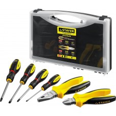 STAYER 6 шт., набор слесарно-монтажного инструмента 2202-H6 STAYER 6 шт., набор слесарно-монтажного инструмента 2202-H6