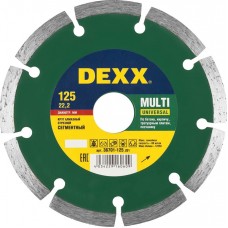 DEXX Ø 125х22.2 мм, алмазный, сегментный, круг отрезной для УШМ 36701-125_z01 DEXX Ø 125х22.2 мм, алмазный, сегментный, круг отрезной для УШМ 36701-125_z01