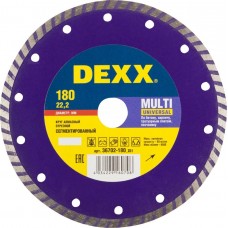 DEXX Ø 180х22.2 мм, алмазный, сегментный, круг отрезной для УШМ 36702-180_z01 DEXX Ø 180х22.2 мм, алмазный, сегментный, круг отрезной для УШМ 36702-180_z01