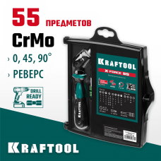 KRAFTOOL X-Force-55 55 предм., Реверсивная отвертка с насадками (25554-H55_z01) KRAFTOOL X-Force-55 55 предм., Реверсивная отвертка с насадками (25554-H55_z01)