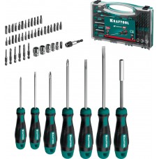 KRAFTOOL 50 шт, набор отверток и насадок X-Drive 25815 KRAFTOOL 50 шт, набор отверток и насадок X-Drive 25815