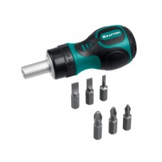 KRAFTOOL Kompakt-6, 6 предм., с битами, реверсивная отвертка (26190-H7) KRAFTOOL Kompakt-6, 6 предм., с битами, реверсивная отвертка (26190-H7)