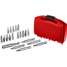 ЗУБР 21 шт, Cr-V, набор бит с магнитным адаптером МХ-21 (26600-H21) ЗУБР 21 шт, Cr-V, набор бит с магнитным адаптером МХ-21 (26600-H21)