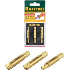 KRAFTOOL 3 шт., набор экстракторов поврежденного крепежа 26770-H3 KRAFTOOL 3 шт., набор экстракторов поврежденного крепежа 26770-H3
