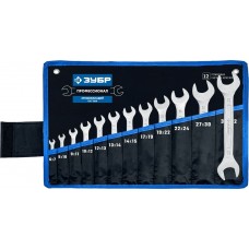 ЗУБР 12 шт, 6 - 32 мм, набор ключей гаечных рожковых 27010-H12_z01 ЗУБР 12 шт, 6 - 32 мм, набор ключей гаечных рожковых 27010-H12_z01