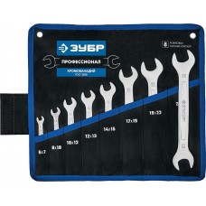 ЗУБР 8 шт, 6 - 24 мм, набор ключей гаечных рожковых 27010-H8_z01 ЗУБР 8 шт, 6 - 24 мм, набор ключей гаечных рожковых 27010-H8_z01