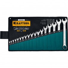 KRAFTOOL 18 шт, 6 - 32 мм, набор комбинированных гаечных ключей 27079-H18_z01 KRAFTOOL 18 шт, 6 - 32 мм, набор комбинированных гаечных ключей 27079-H18_z01