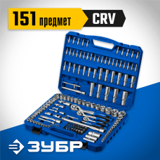 ЗУБР набор инструмента А-150, 151 предм., Профессионал (27637-H150_z01) ЗУБР набор инструмента А-150, 151 предм., Профессионал (27637-H150_z01)