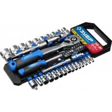 ЗУБР 51 предм., набор торцовых головок ТБ-51 27647-H50 Профессионал ЗУБР 51 предм., набор торцовых головок ТБ-51 27647-H50 Профессионал