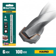 KRAFTOOL 6 х 100 мм, специальное cверло по твёрдым материалам HARD 29177-100-6 KRAFTOOL 6 х 100 мм, специальное cверло по твёрдым материалам HARD 29177-100-6