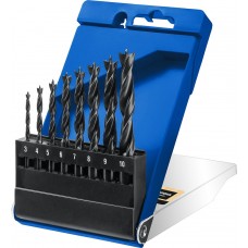 ЗУБР 8 шт., Ø 3-4-5-6-7-8-9-10 мм, М-образная заточка, набор спиральных сверл по дереву 29421-H8_z01 Профессионал ЗУБР 8 шт., Ø 3-4-5-6-7-8-9-10 мм, М-образная заточка, набор спиральных сверл по дереву 29421-H8_z01 Профессионал