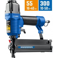 ЗУБР 16-40 мм, 10-50 мм, тип скоб 55, тип гвоздей 300, нейлер-степлер пневматический (гвозде/скобозабиватель) 31937 ЗУБР 16-40 мм, 10-50 мм, тип скоб 55, тип гвоздей 300, нейлер-степлер пневматический (гвозде/скобозабиватель) 31937