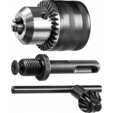 ЗУБР 1.5-13 мм, патрон ключевой с адаптером 29081-H3 Мастер ЗУБР 1.5-13 мм, патрон ключевой с адаптером 29081-H3 Мастер