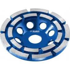 ЗУБР 115 мм, L- 22.2 мм, алмазная, сегментная, двухрядная, чашка 33372-115 Профессионал ЗУБР 115 мм, L- 22.2 мм, алмазная, сегментная, двухрядная, чашка 33372-115 Профессионал