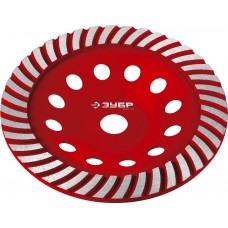 ЗУБР Турбо d 180 мм, Сегментированная алмазная шлифовальная чашка, Мастер (33375-180_z01) ЗУБР Турбо d 180 мм, Сегментированная алмазная шлифовальная чашка, Мастер (33375-180_z01)