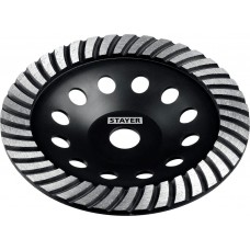 STAYER Турбо d 180 мм, Сегментированная алмазная шлифовальная чашка (33380-180_z02) STAYER Турбо d 180 мм, Сегментированная алмазная шлифовальная чашка (33380-180_z02)