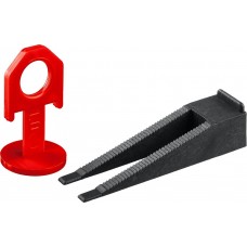 ЗУБР 250+250 шт, система выравнивания плитки (клин+1 мм зажим) (СВП комплект) 33851-H250 Мастер ЗУБР 250+250 шт, система выравнивания плитки (клин+1 мм зажим) (СВП комплект) 33851-H250 Мастер