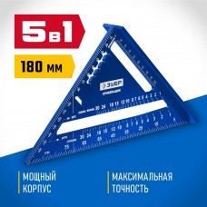 ЗУБР Кровельщик, 180 мм, 5-в-1, универсальный кровельный угольник, Профессионал (34391-18) ЗУБР Кровельщик, 180 мм, 5-в-1, универсальный кровельный угольник, Профессионал (34391-18)