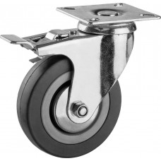 ЗУБР 100 мм, 65 кг, колесо поворотное c тормозом 30956-100-B ЗУБР 100 мм, 65 кг, колесо поворотное c тормозом 30956-100-B