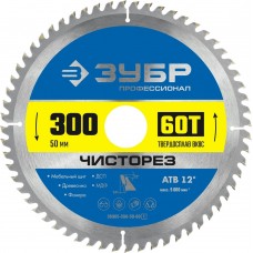 ЗУБР Чисторез 300 x 50мм 60Т, диск пильный по дереву ЗУБР Чисторез 300 x 50мм 60Т, диск пильный по дереву