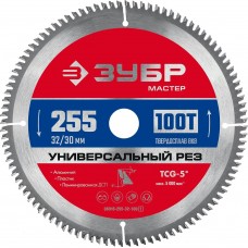 ЗУБР 255 x 32/30 мм, 100Т, диск пильный по алюминию 36916-255-32-100_z01 ЗУБР 255 x 32/30 мм, 100Т, диск пильный по алюминию 36916-255-32-100_z01