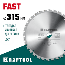 KRAFTOOL Fast 315х30мм 32Т, диск пильный по дереву (36950-315-30) KRAFTOOL Fast 315х30мм 32Т, диск пильный по дереву (36950-315-30)
