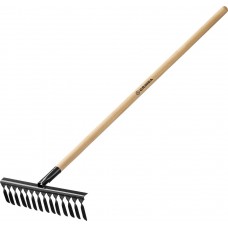 GRINDA 14 витых зубьев, грабли садовые с деревянным черенком 39581-14 GRINDA 14 витых зубьев, грабли садовые с деревянным черенком 39581-14