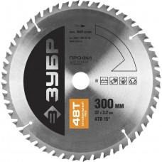 ЗУБР Ø 300 x 32 мм, 48T, диск пильный по дереву 36851-300-32-48 Профессионал ЗУБР Ø 300 x 32 мм, 48T, диск пильный по дереву 36851-300-32-48 Профессионал