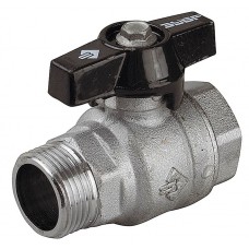 ЗУБР Ø 3/4", ручка "бабочка", кран шаровой полнопроходной "мама-папа" 4-51324-C-3/4 ЗУБР Ø 3/4", ручка "бабочка", кран шаровой полнопроходной "мама-папа" 4-51324-C-3/4