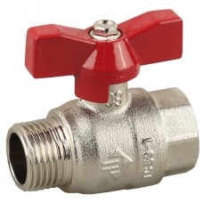 ЗУБР Ø 1", ручка "бабочка", кран шаровой полнопроходной "мама-папа" 51354-N-1 ЗУБР Ø 1", ручка "бабочка", кран шаровой полнопроходной "мама-папа" 51354-N-1