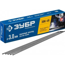 ЗУБР Ø 3.0 мм, 5 кг, для ММА сварки, с рутиловым покрытием, электрод сварочный ОК46 40035-3.0 Профессионал ЗУБР Ø 3.0 мм, 5 кг, для ММА сварки, с рутиловым покрытием, электрод сварочный ОК46 40035-3.0 Профессионал