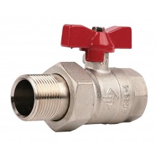 ЗУБР Ø 1", ручка "бабочка", кран шаровой полнопроходной "мама-папа" 51357-N-1 ЗУБР Ø 1", ручка "бабочка", кран шаровой полнопроходной "мама-папа" 51357-N-1