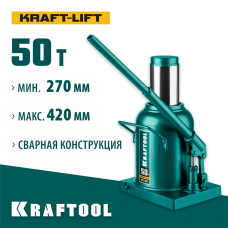 KRAFTOOL 50 т, 270-420 мм, домкрат бутылочный гидравлический KRAFT-LIFT 43462-50_z01 KRAFTOOL 50 т, 270-420 мм, домкрат бутылочный гидравлический KRAFT-LIFT 43462-50_z01