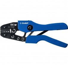 ЗУБР 0.5-6 мм², для втулочных наконечников, пресс-клещи 45456-1 Профессионал ЗУБР 0.5-6 мм², для втулочных наконечников, пресс-клещи 45456-1 Профессионал