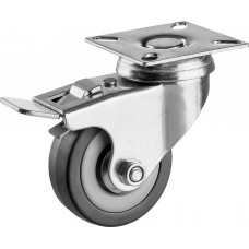 ЗУБР 50 мм, 35 кг, колесо поворотное c тормозом 30956-50-B ЗУБР 50 мм, 35 кг, колесо поворотное c тормозом 30956-50-B