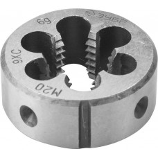 ЗУБР М20 x 2.5 мм, 9ХС, круглая ручная, плашка 4-28022-20-2.5 ЗУБР М20 x 2.5 мм, 9ХС, круглая ручная, плашка 4-28022-20-2.5