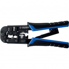 ЗУБР RJ45, RJ11/RJ12, кримпер универсальный 22650 Профессионал ЗУБР RJ45, RJ11/RJ12, кримпер универсальный 22650 Профессионал