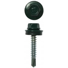 ЗУБР 29 х 4.8 мм, 400 шт., RAL 6005 зеленый насыщенный, СКД саморезы кровельные для деревянной обрешетки 4-300315-48-029-6005 Профессионал ЗУБР 29 х 4.8 мм, 400 шт., RAL 6005 зеленый насыщенный, СКД саморезы кровельные для деревянной обрешетки 4-300315-48-029-6005 Профессионал