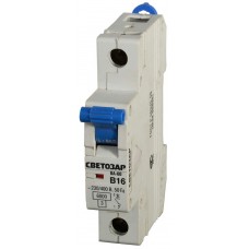 СВЕТОЗАР 32 А, "B", 400 B, 6 kA, 1-полюсной, выключатель автоматический SV-49051-32-B СВЕТОЗАР 32 А, "B", 400 B, 6 kA, 1-полюсной, выключатель автоматический SV-49051-32-B