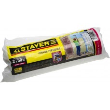 STAYER 2 х 50 м, 12 мкм, пленка укрывная 1225-15-50 STAYER 2 х 50 м, 12 мкм, пленка укрывная 1225-15-50