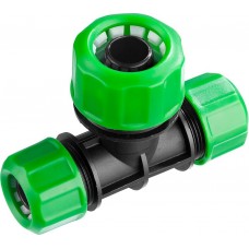 РОСТОК 1/2" х 1/2" х 3/4", тройник цанговый (шланг-шланг-шланг) 426370 РОСТОК 1/2" х 1/2" х 3/4", тройник цанговый (шланг-шланг-шланг) 426370