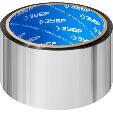 ЗУБР 48 мм, 25 м, 50 гр/м2, лента клеящая металлизированная (скотч) 12260-50-25 ЗУБР 48 мм, 25 м, 50 гр/м2, лента клеящая металлизированная (скотч) 12260-50-25