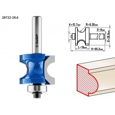 ЗУБР 28.6 x 19 мм, радиус 6.35 мм, фреза полустержневая с подшипником 28722-28.6 Профессионал ЗУБР 28.6 x 19 мм, радиус 6.35 мм, фреза полустержневая с подшипником 28722-28.6 Профессионал