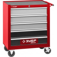 ЗУБР 5 ящиков, 680х330х770 мм, тележка инструментальная 38905-5 ЗУБР 5 ящиков, 680х330х770 мм, тележка инструментальная 38905-5