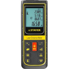 STAYER дальность 100 м, точность 2 мм, лазерный дальномер 34959 Professional STAYER дальность 100 м, точность 2 мм, лазерный дальномер 34959 Professional