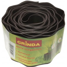 GRINDA 10 см х 9 м, коричневая, лента бордюрная 422247-10 GRINDA 10 см х 9 м, коричневая, лента бордюрная 422247-10