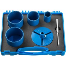 ЗУБР 6 шт.: d 33, 53, 67, 73 мм, карбид-вольфрамовое нанесение, набор кольцевых коронок 33350-H6_z01 ЗУБР 6 шт.: d 33, 53, 67, 73 мм, карбид-вольфрамовое нанесение, набор кольцевых коронок 33350-H6_z01